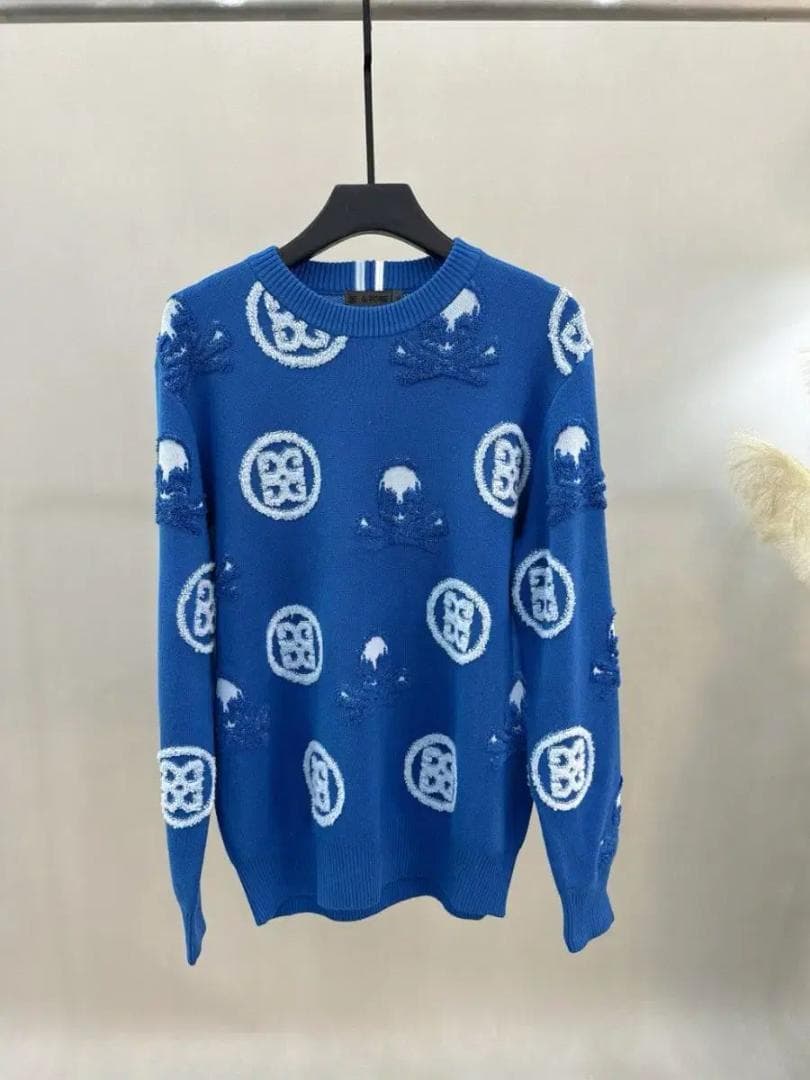 G FORE メンズ ニット セーター ラウンドネック ブラック 美品 ☘️