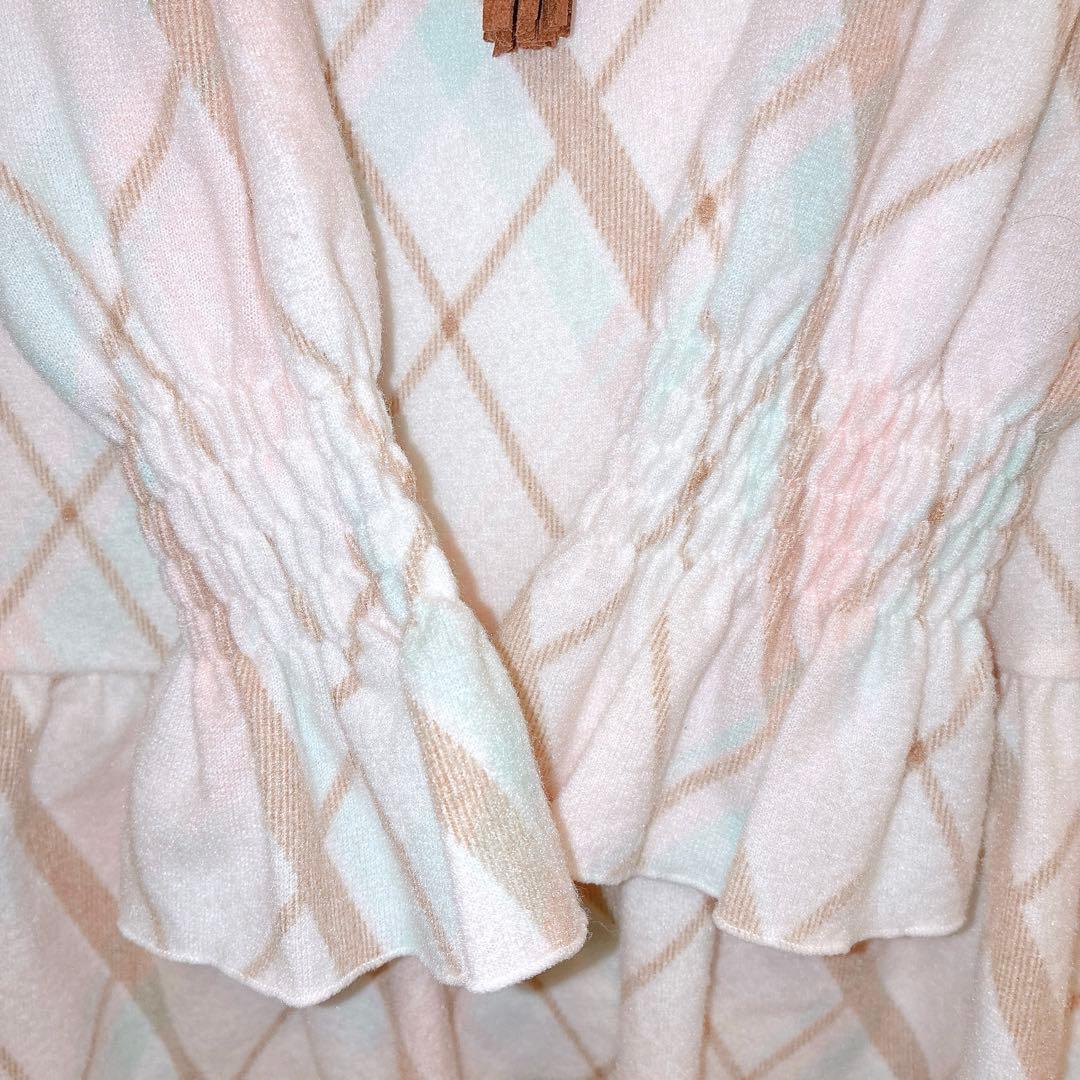 希少 y2k LIZ LISA シャーリングチェック ワンピース 姫カジ 起毛