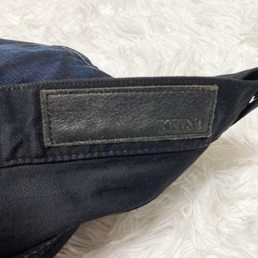 希少 KURO×京都紋付 GRAPHITE W33 デニム パンツ メンズ