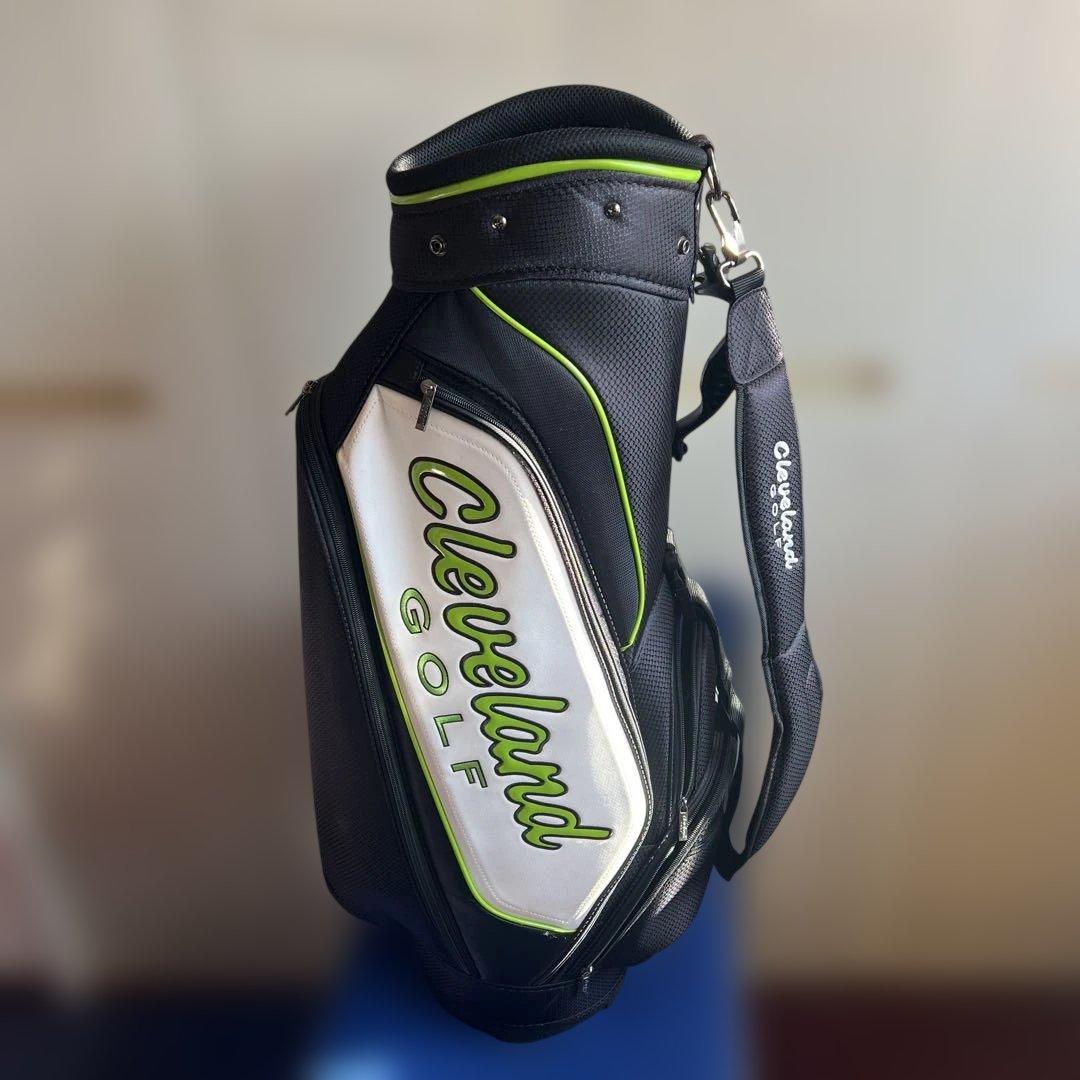 Cleveland Golf キャディバッグ ブラック/ホワイト/グリーン