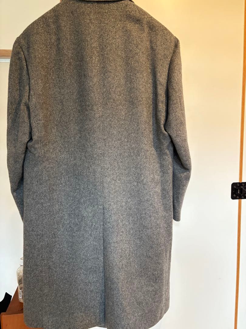 極美品　カシミヤ100% ラルディーニ　チェスターコート　灰色　グレー　52