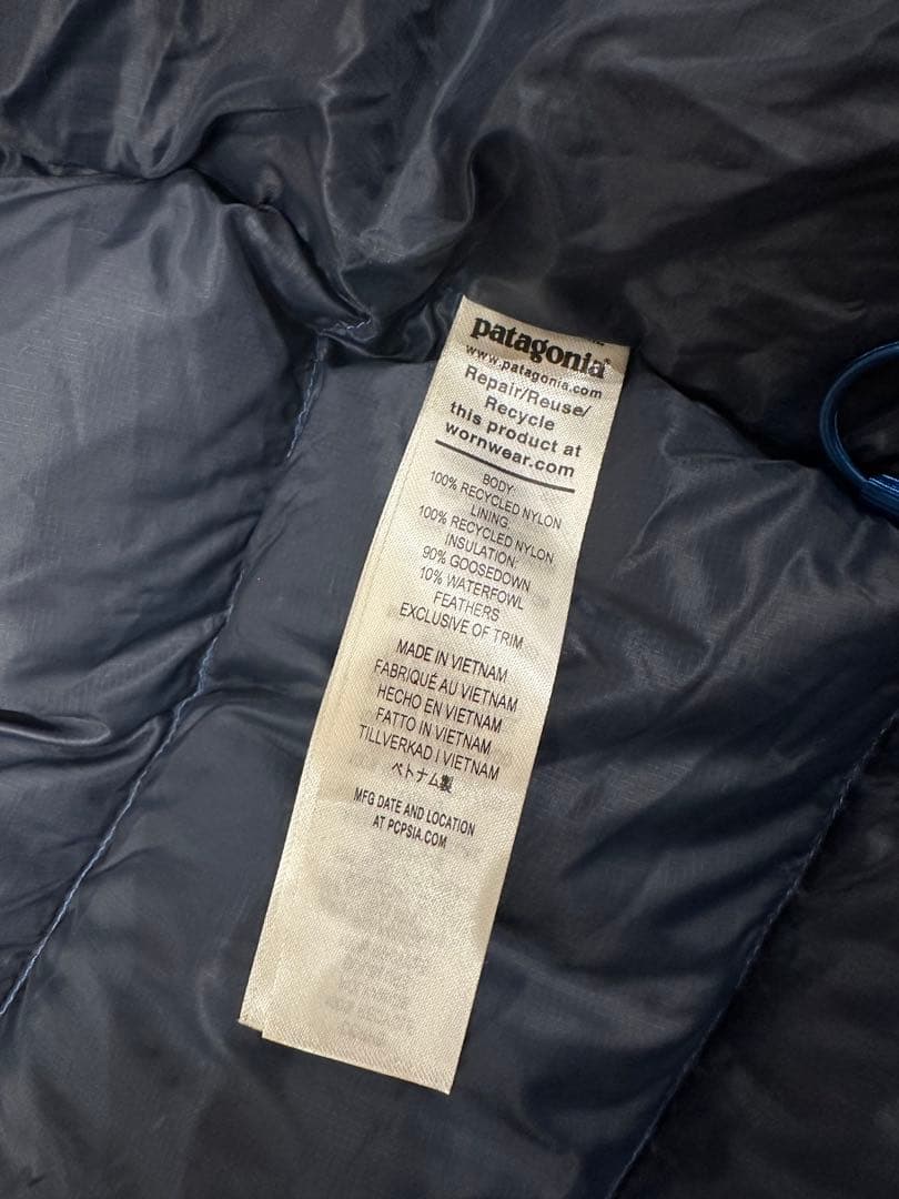 patagonia フィッツロイダウンフーディ Mサイズ ブルー