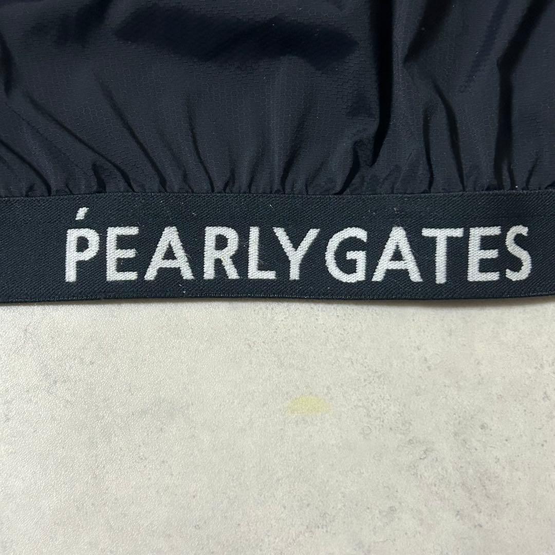 美品 パーリーゲイツ ジップブルゾン ゴルフ ロゴ刺繍 洗える ネイビー