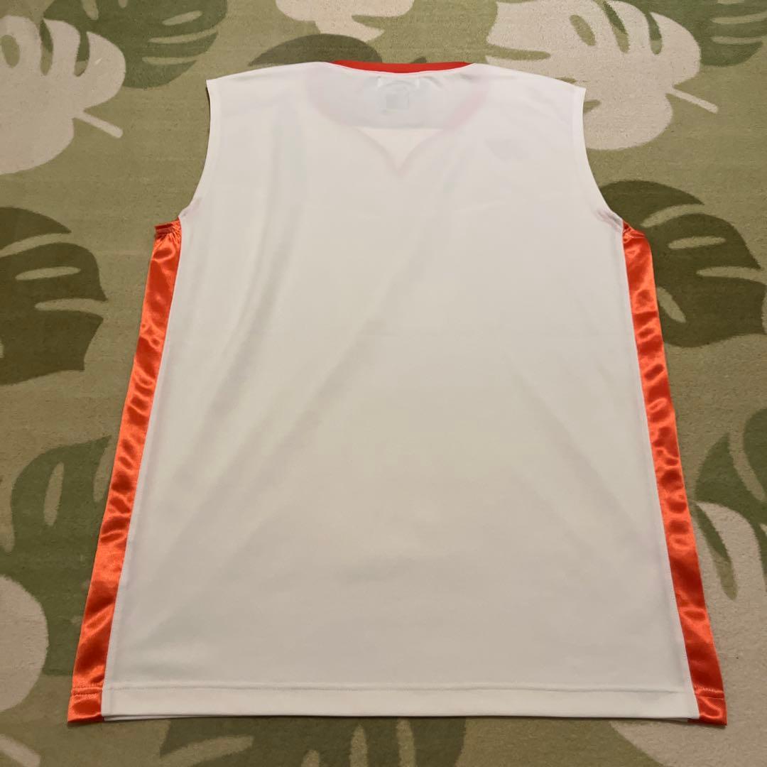 YONEX ノースリーブ Vネック ウェア ホワイト/オレンジ