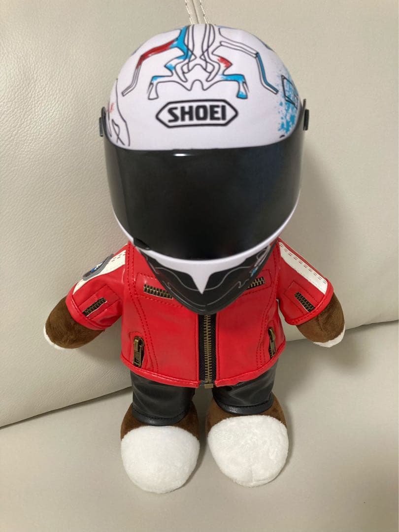 テディベア bmwぬいぐるみ shoeiヘルメット - メルカリ
