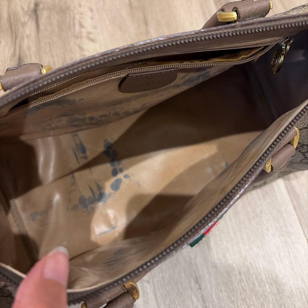 グッチ GUCCI シェリーライン オールドグッチ ミニボストン GGスプリーム