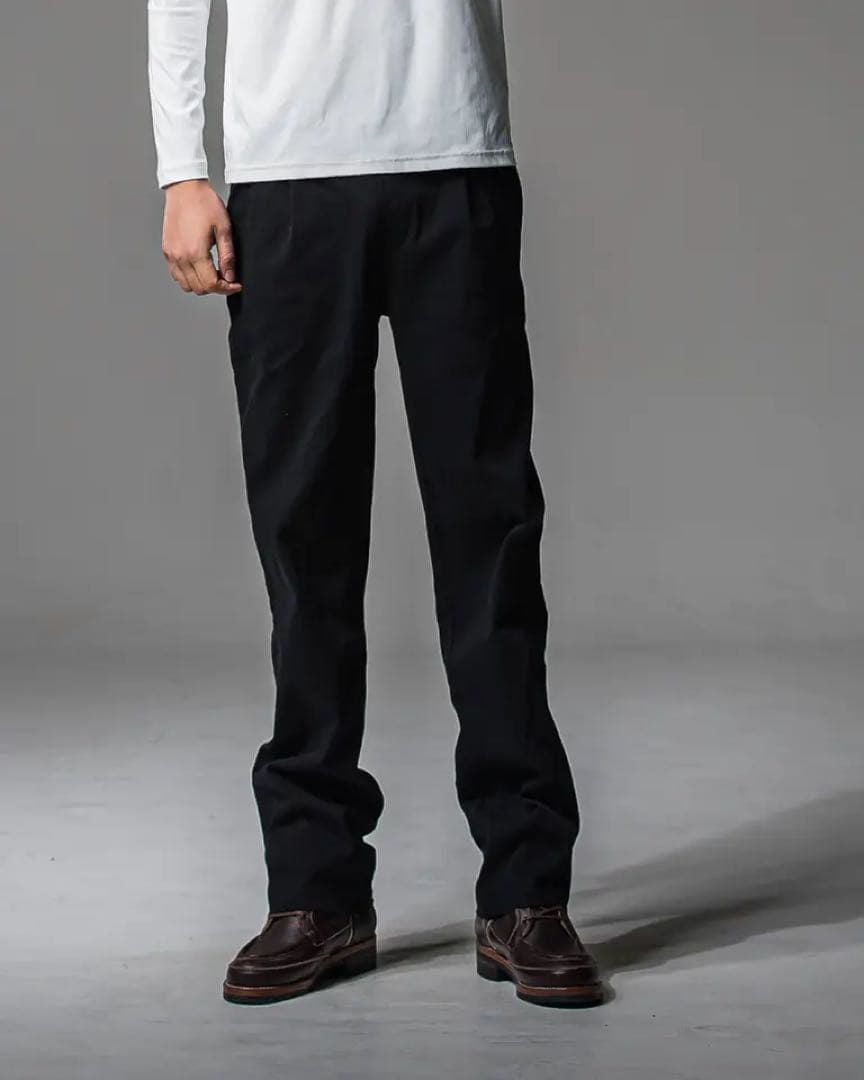 新品未使用 リサウンドクロージング デニムジャージ ワイドパンツ ブラック 新作