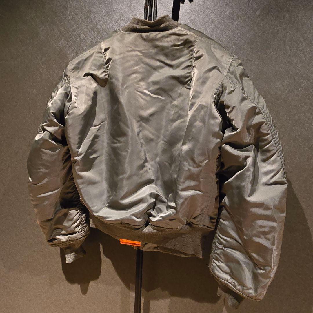 美品　ALPHA INDUSTRIES　アルファ　９０年代　MA−1　カーキ　S