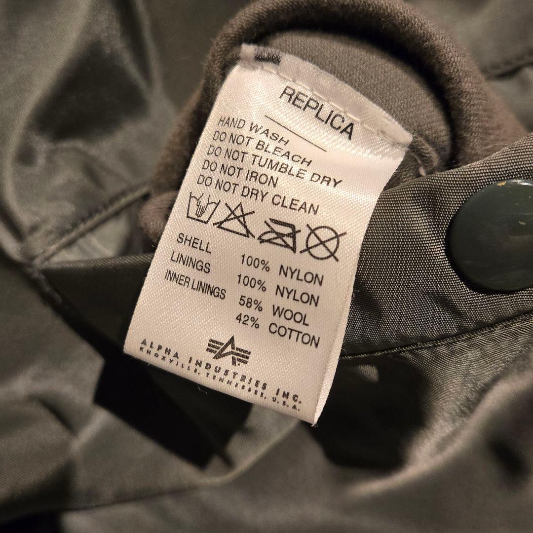 美品　ALPHA INDUSTRIES　アルファ　９０年代　MA−1　カーキ　S