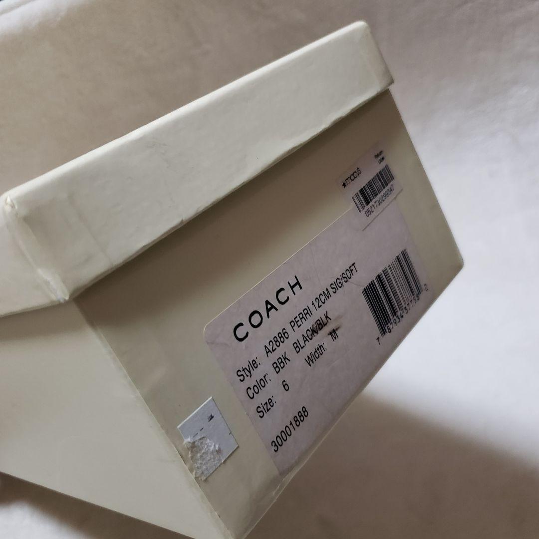 COACH ローファー フラットシューズ　シグネチャー　23 6B ゴールド