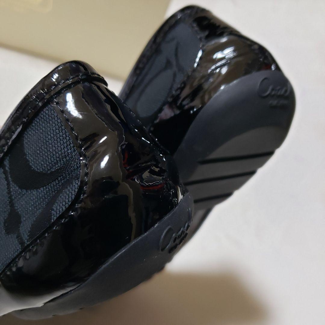 COACH ローファー フラットシューズ　シグネチャー　23 6B ゴールド