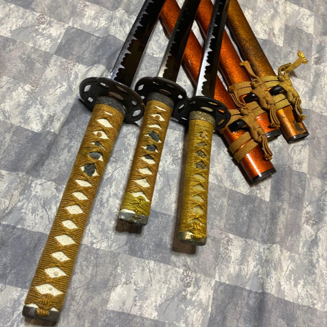 模造刀 大刀1と脇差2の3本セット
