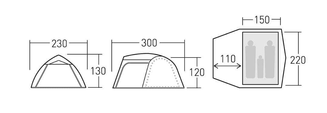 オガワ　ステイシーファルダ 2618　2～3人用　新品未使用