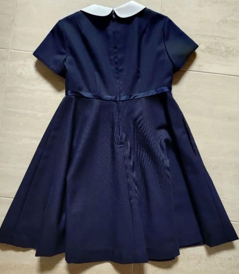 Familia　ボレロ　半袖ワンピース　濃紺　120 小学校受験　冠婚葬祭　法事