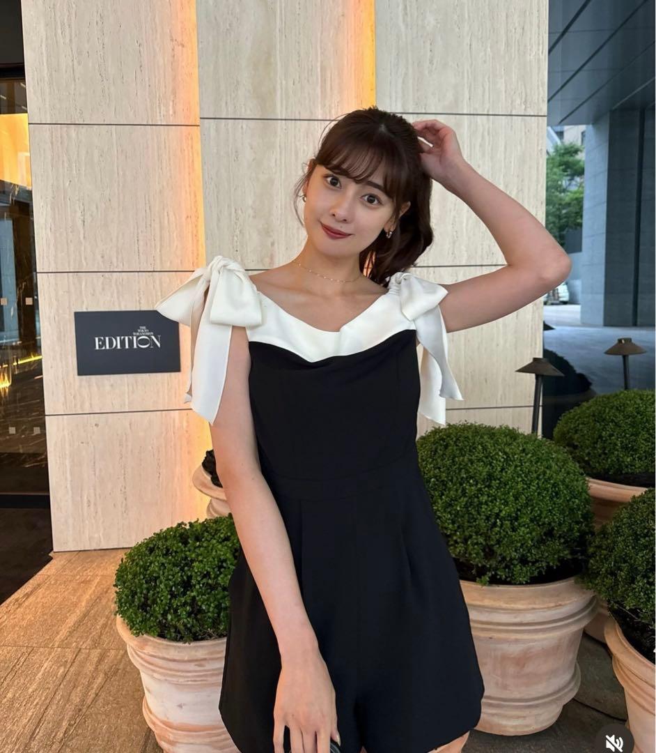 Herlipto Two-Tone Ribbon Romper