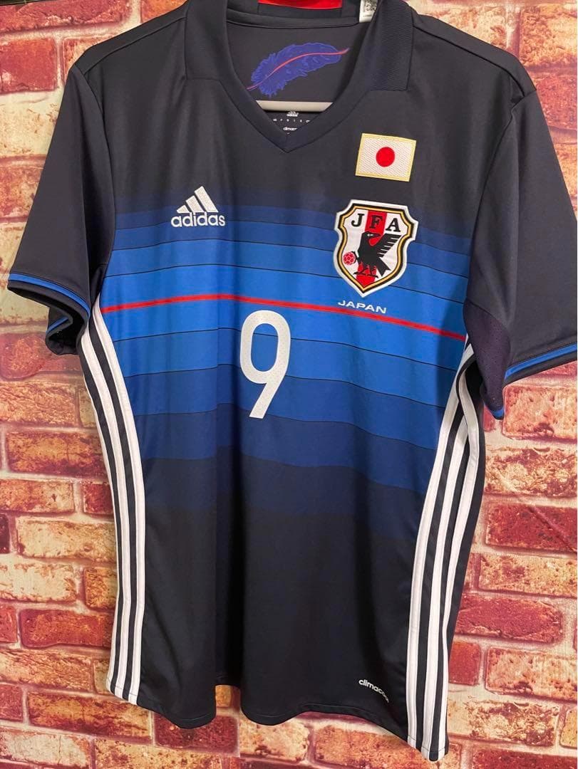 未使用タグ付　16-17 日本代表　OKAZAKI 9番　adidas Lサイズ