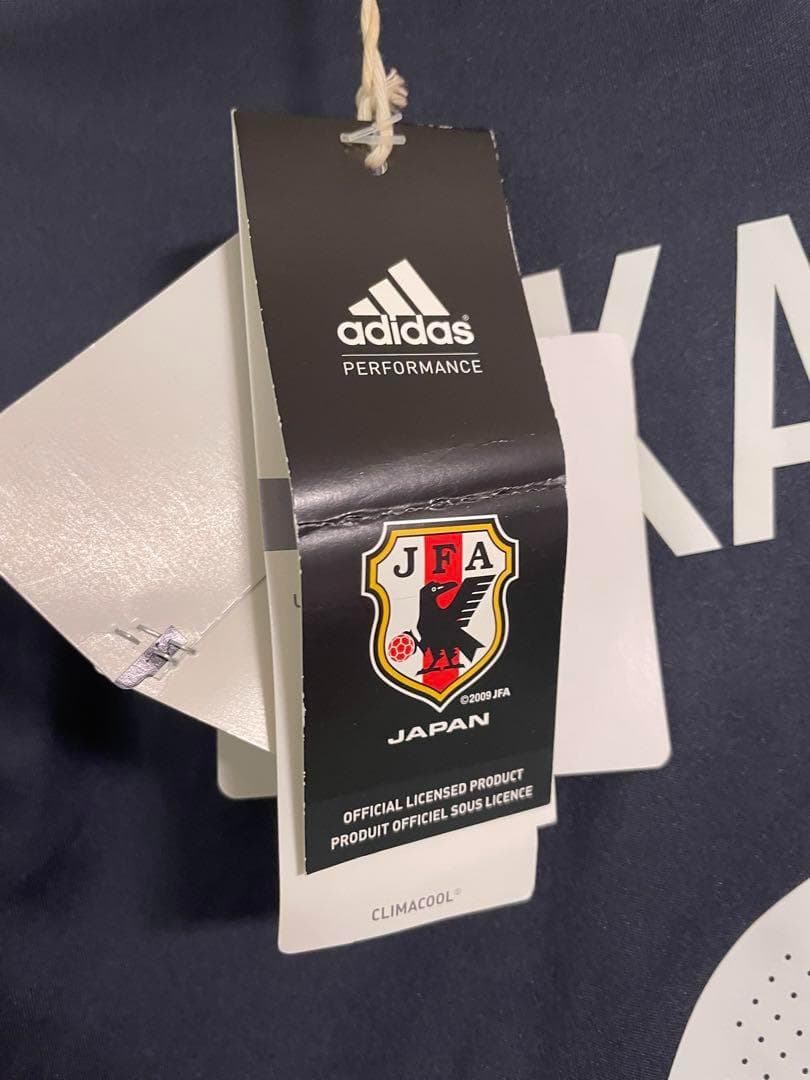 未使用タグ付　16-17 日本代表　OKAZAKI 9番　adidas Lサイズ