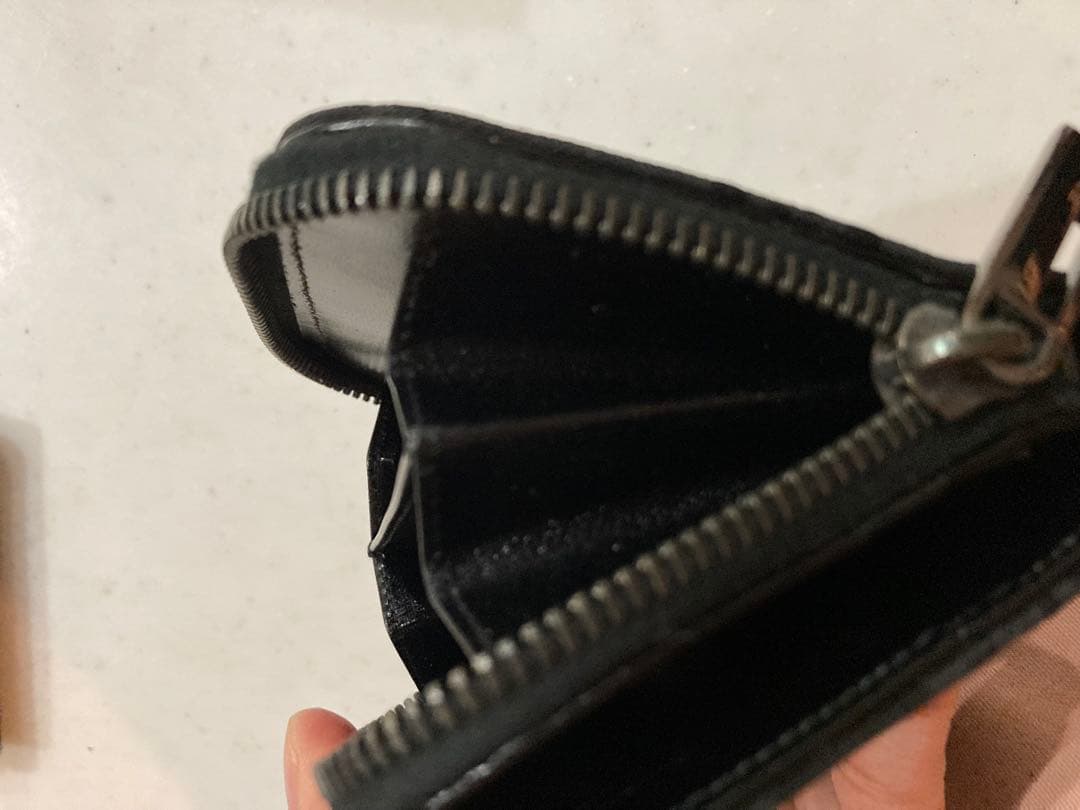 Fendi ブラック モノグラム 二つ折り財布