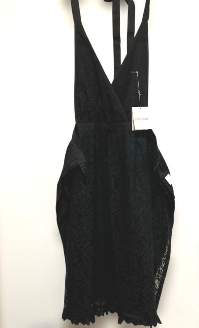 新品 Doll House ドールハウス エプロン ブラック 黒 総レース - メルカリ