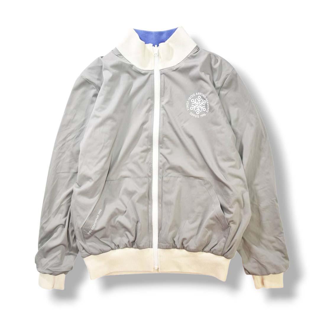 【人気】 23区ゴルフ リバーシブル ブルゾンジャケット 1 グレー ブルー♪