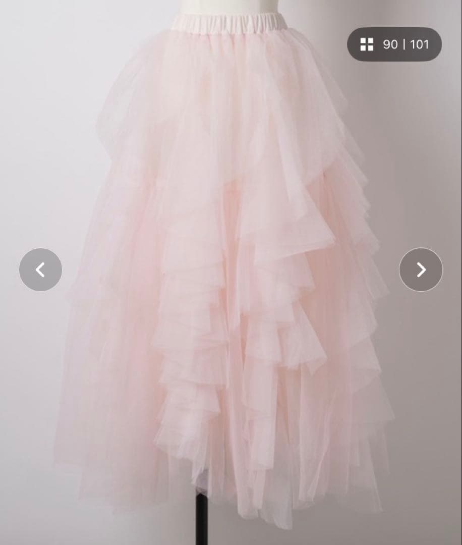 Lily ボリュームチュールスカート　ラベルエチュード