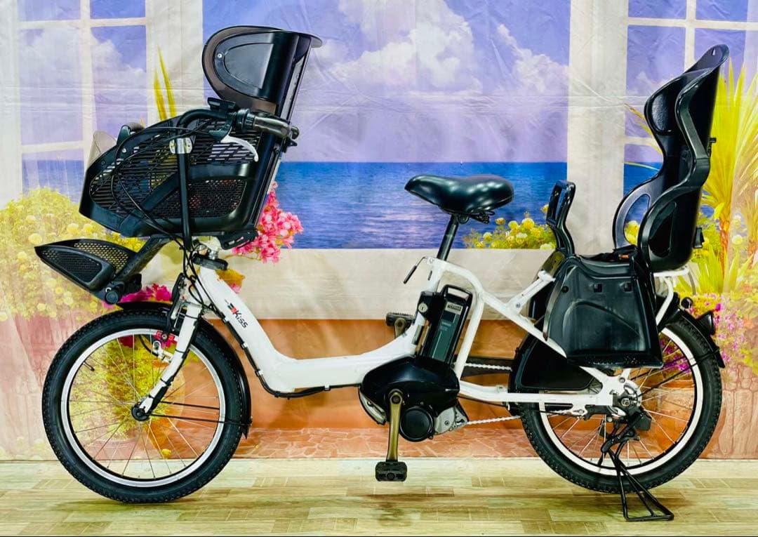 パスキス12AH⭐️人気モデル！ヤマハ子供乗せ電動アシスト自転車Y2375