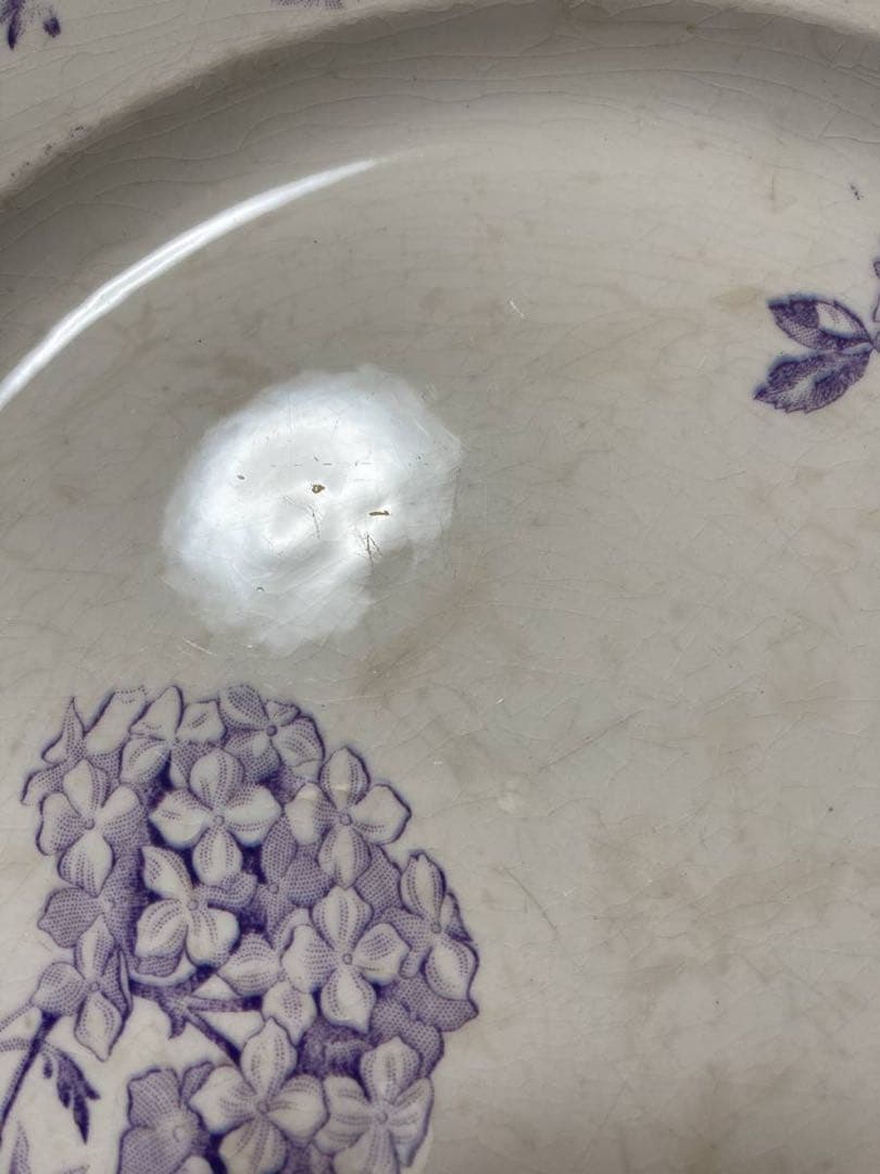 秋の感謝セール♪フランス アンティーク☆ジアンGienプレート大皿