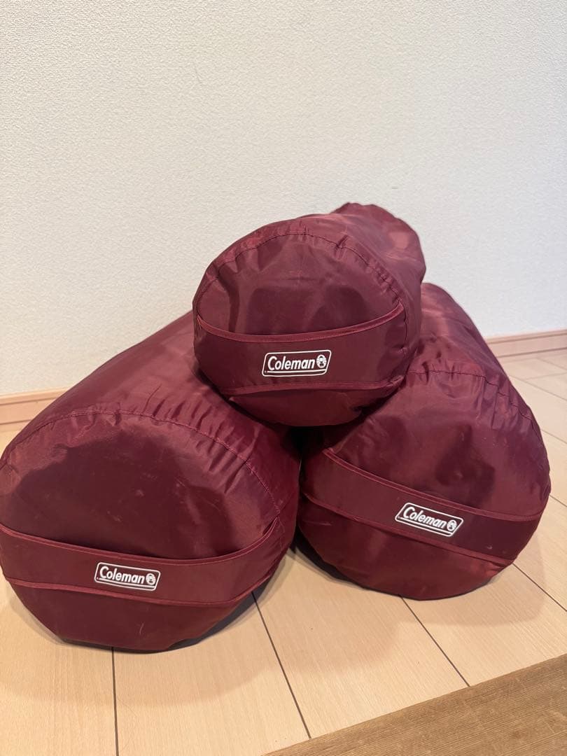 美品 コールマンインフレーターマット ペア2組+シングル1個 5人用セット