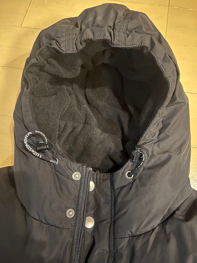 Luz ブラック ベンチコート フード付き　150-160