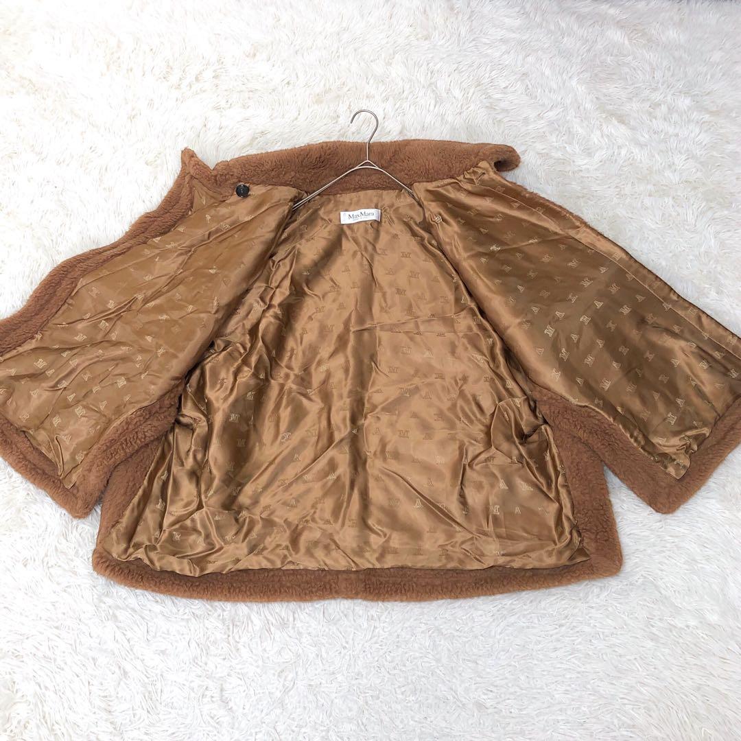 Max Mara マックスマーラ TEBE テディベア ケープ キャメル 白タグ