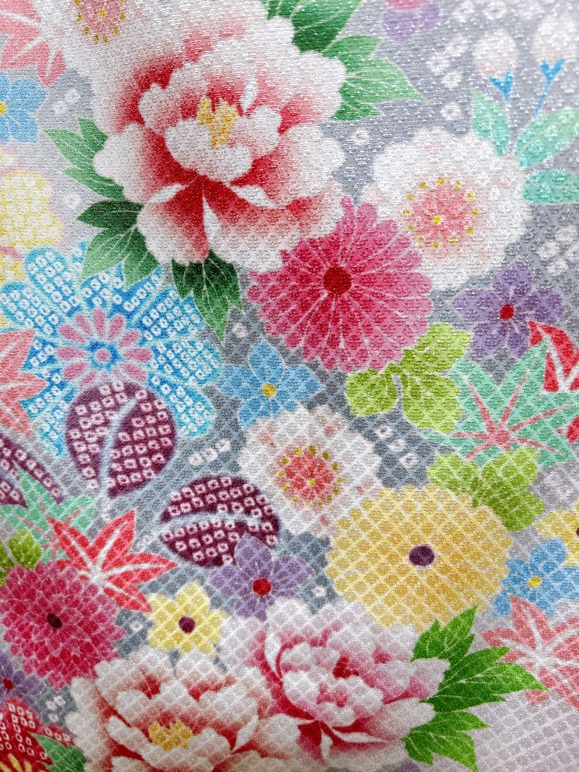 人気カラー♡七五三　7歳　女の子　紫系　ピンク系　パステル　パール付帯締め