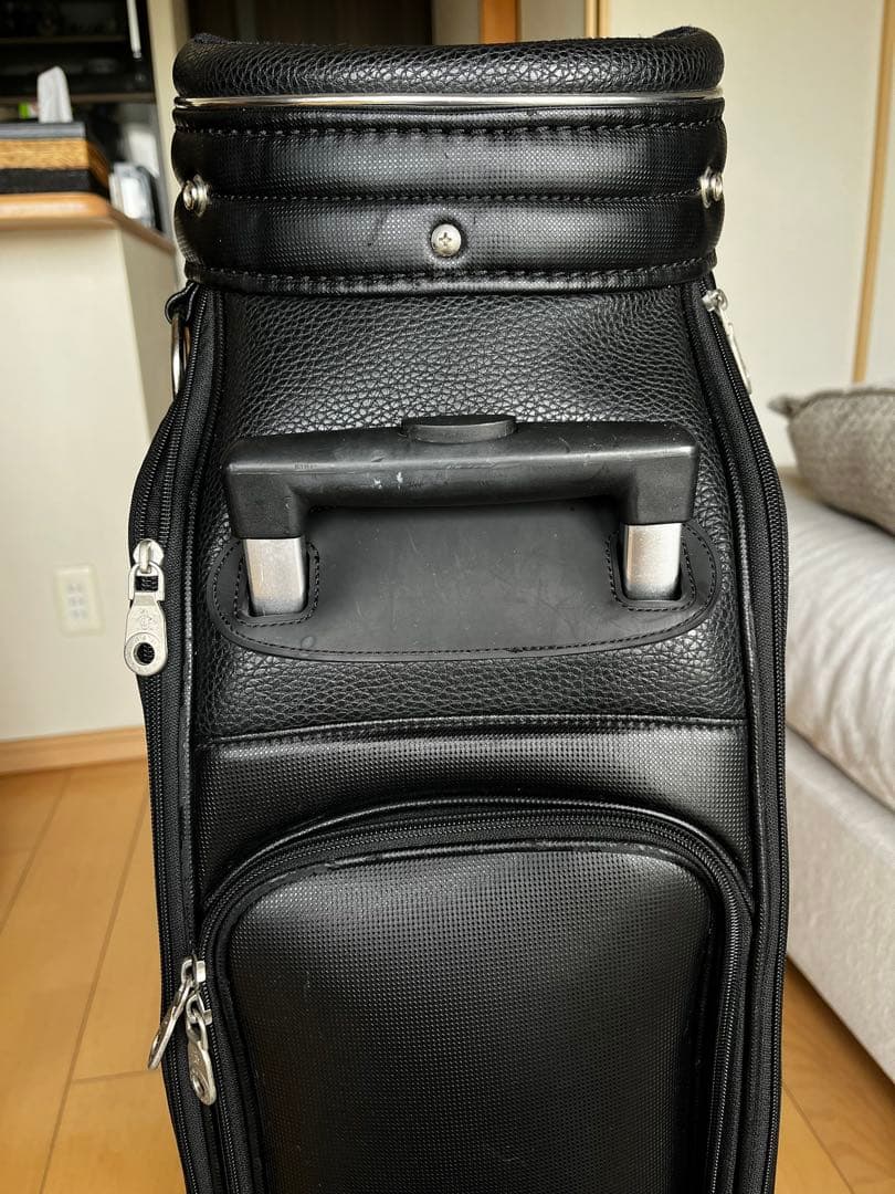 良品希少　マンシングウェア　キャスター付きキャディバッグ　9型　シニア　電車移動