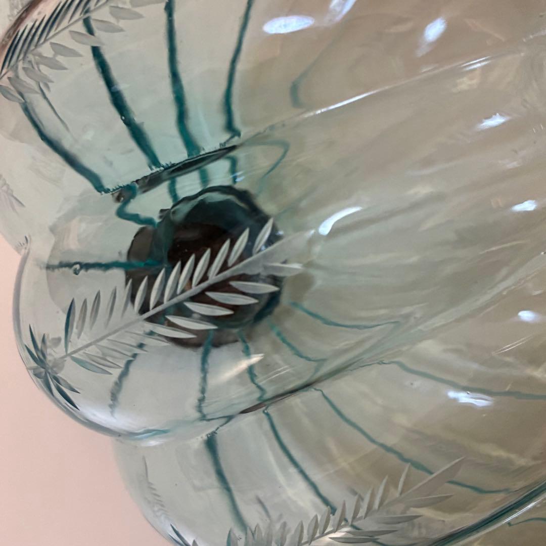 ヴィンテージ レトロ アンティーク ガラス ペンダントランプ 照明