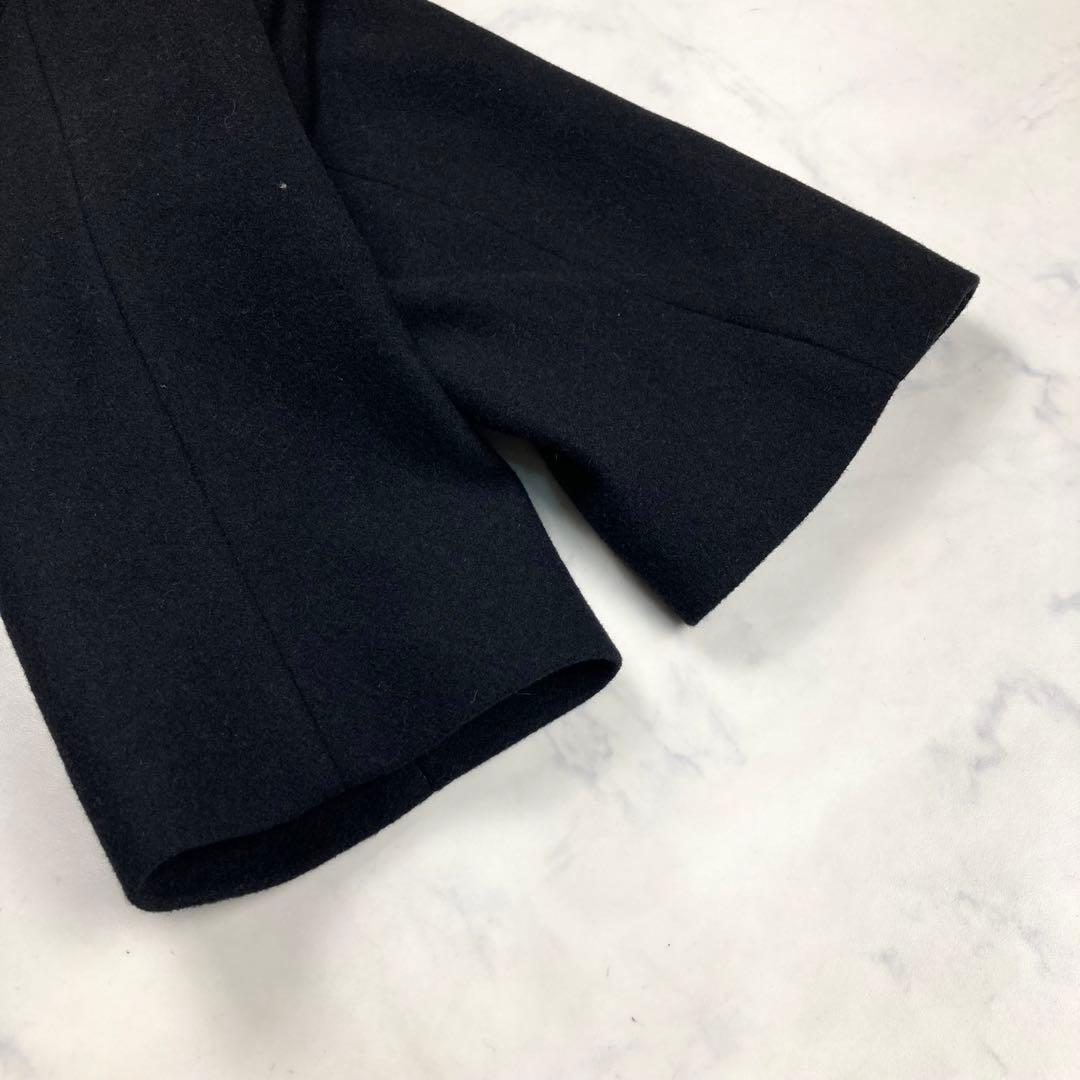 極美品 UNIQLO & LEMAILE チェスターコート カシミヤ混 黒