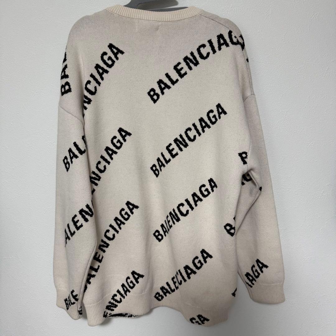 BALENCIAGA ロゴニット セーター アイボリー