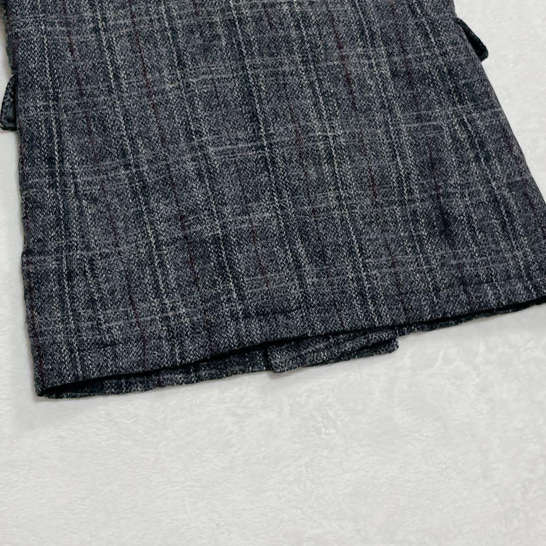 美品『アーバンリサーチロッソ』ハリスツイード ロングピーコート