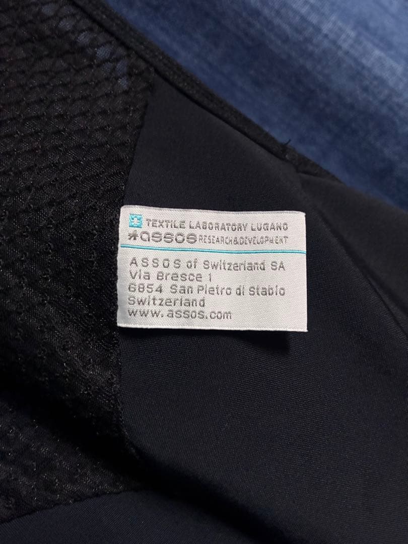 assos ブラック ビブタイツ M