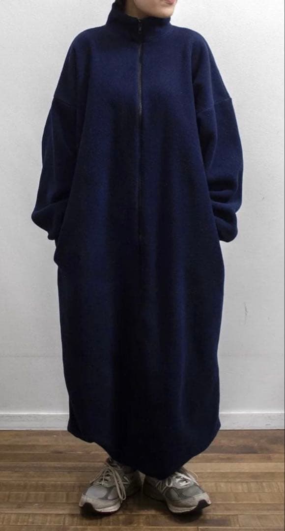 90s 00s モモンガフリース オールインワン 水色　 itimi