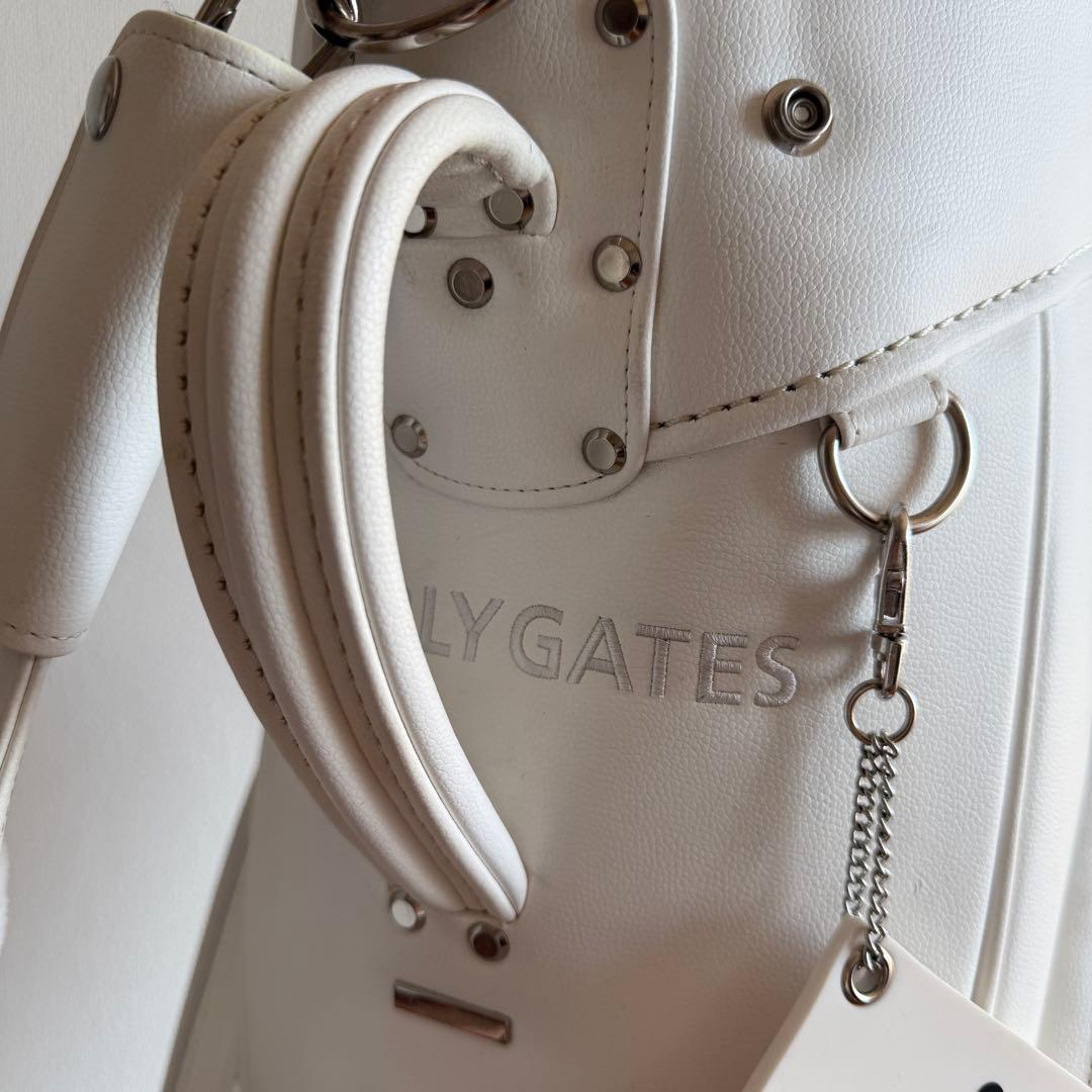 現行モデル　限定シリアル付　パーリーゲイツ　キャディバッグ　白　ディズニーコラボ