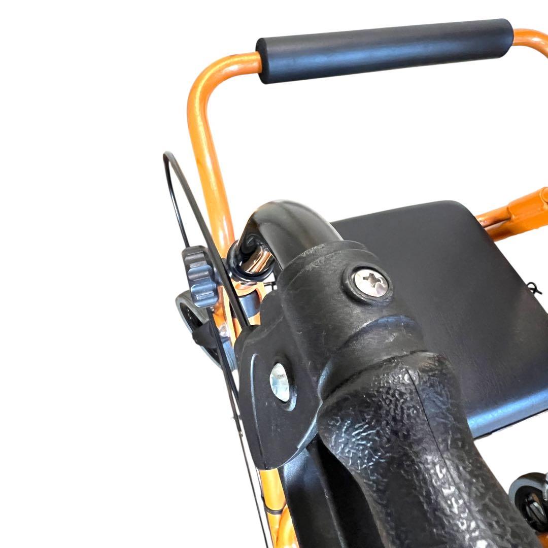 【極美品】歩行器 竹虎 ハッピー II NB オレンジメタリック