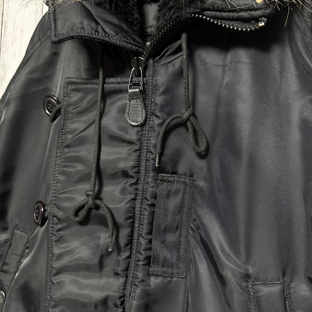 【U.S.AIRFORCE☆N3B】フライトジャケット☆ミリタリー☆ブラック☆L