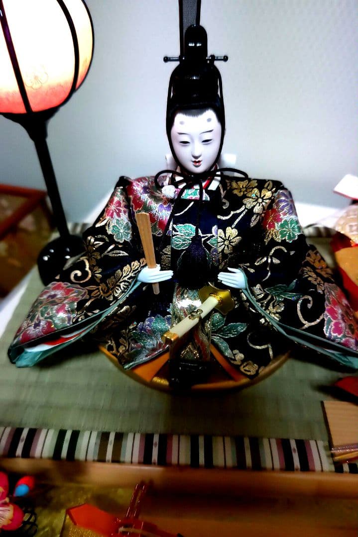 人形のはなふさ　雛人形　コンパクト　ケース飾り　新王飾り　三五新王