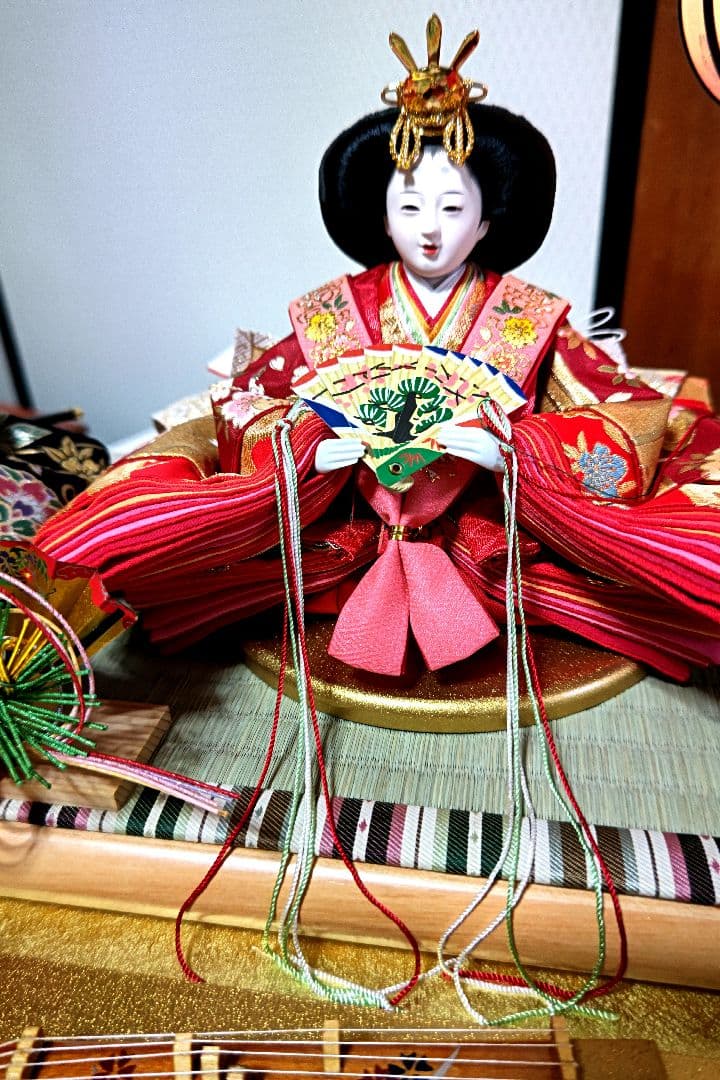 人形のはなふさ　雛人形　コンパクト　ケース飾り　新王飾り　三五新王