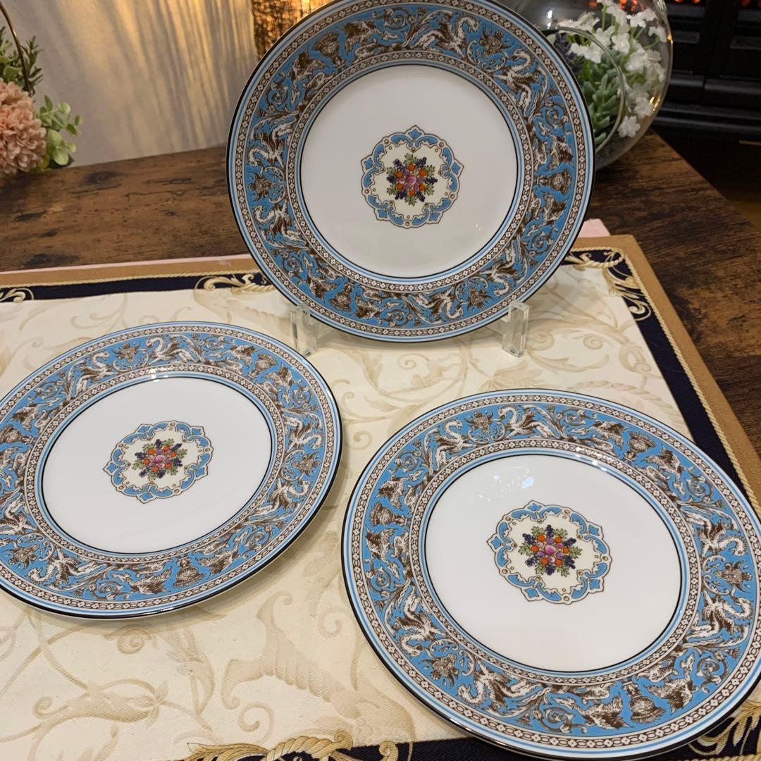 未使用ウェッジウッド フロレンティーン　ターコイズ　カップ＆ソーサー　プレート