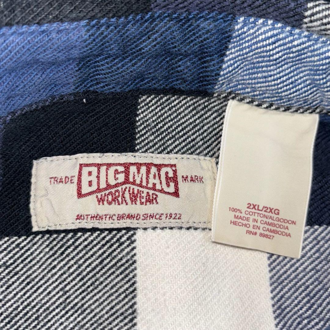 a*s様 《オーバーサイズ》BIG MACビッグマックチェックネルシャツヘビネル