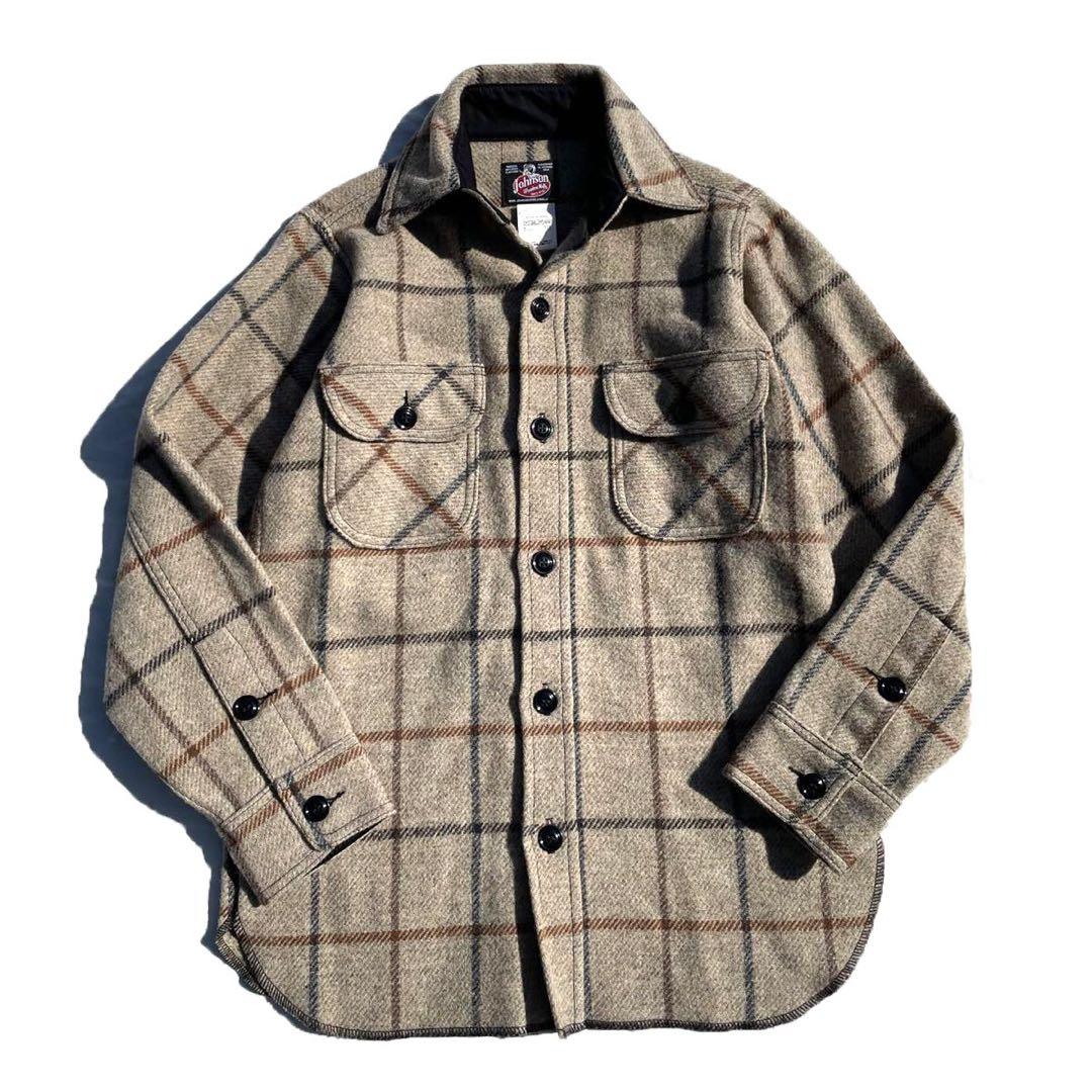 USA製】Johnson Woolen Millsマッキーノジャケット グレー - メルカリ