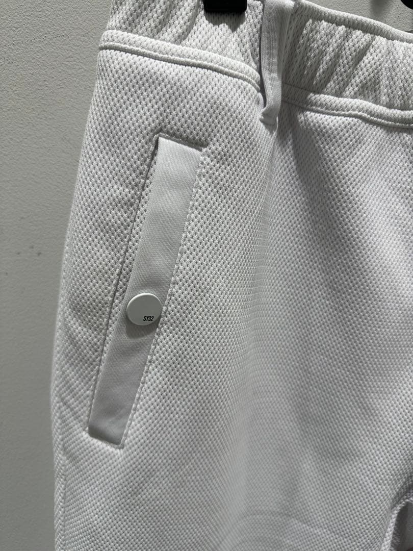 SY32ゴルフ⛳️ダブルラッセルホワイトボトム　メンズ サイズL