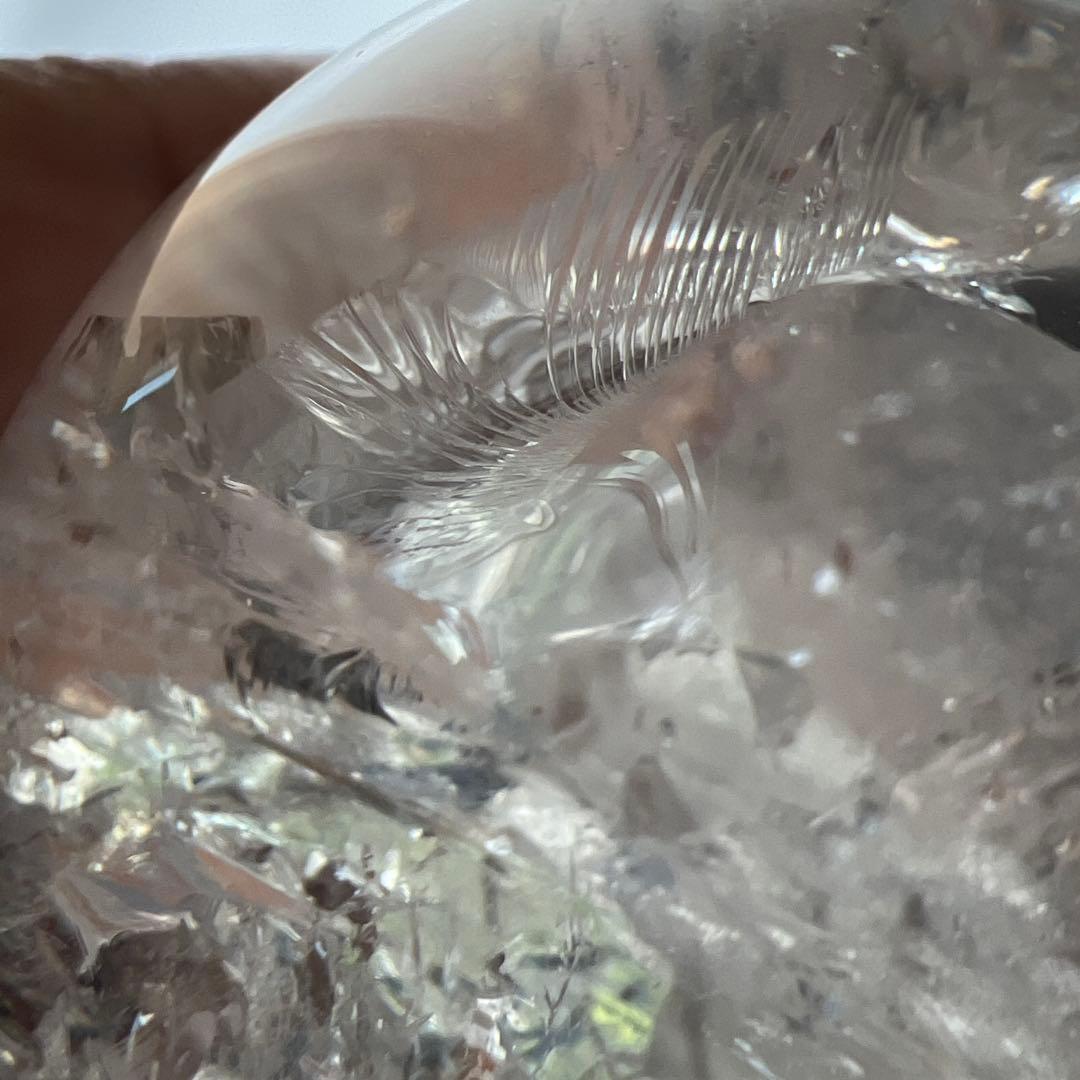 天然石　ピンクアゼツライト　スフィア　台座付き　76ミリ