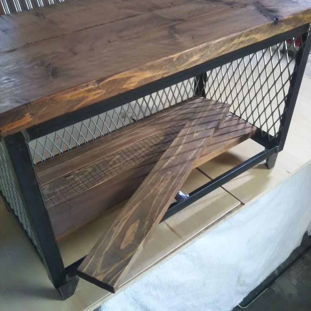 アイアン　シェルフ　ラック　インダストリアル　オープンラック　シューズラック