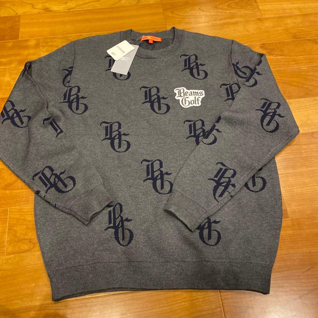 Beams Golf グレー L セーター
